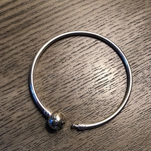 Sterling silver Pandora bangle bracelet